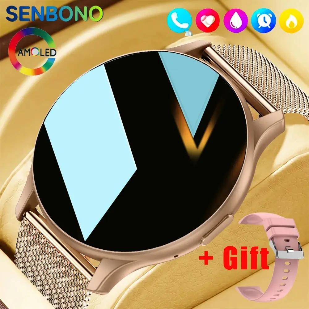SENBONO AMOLED Ʈ ġ, 1.43 ġ HD ȭ, NFC ð ׻ ǥ,  ȭ, IP68 ,  Ʈ ġ